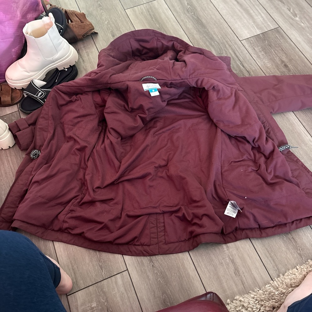 Women's Maroon Ski Jacket - Picture 5 of 5